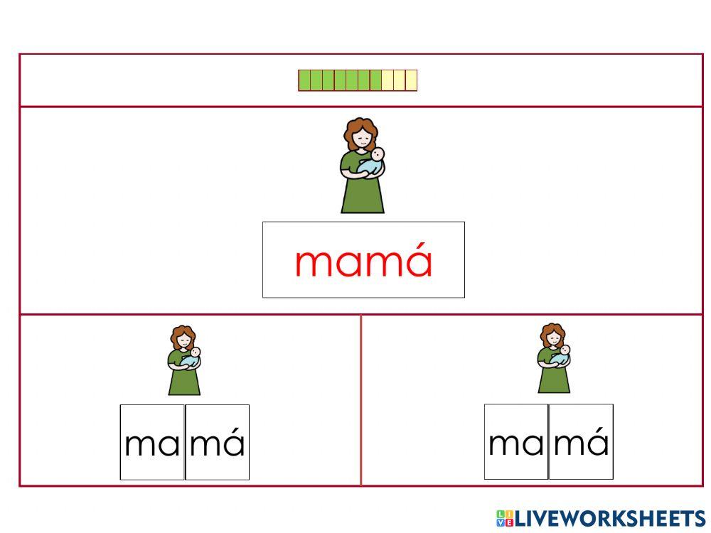 Selecciona la sílaba 3
