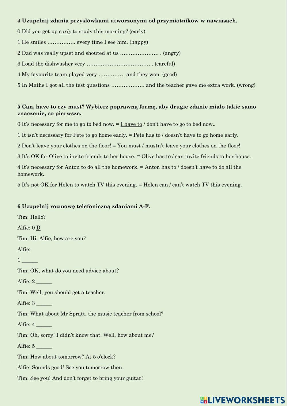 Unit 5 test-klasa siódma