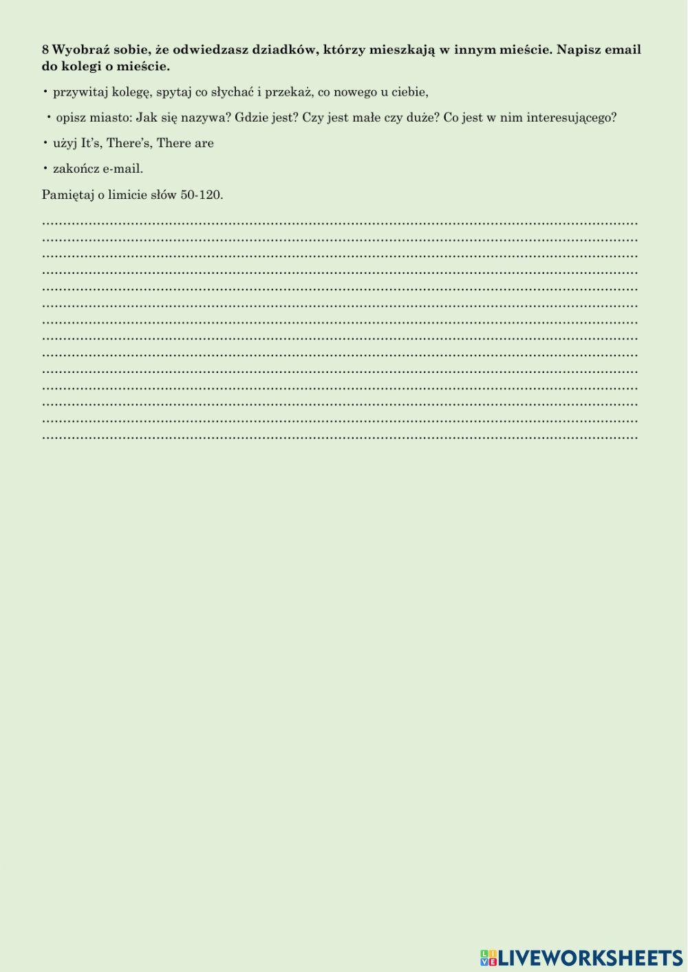 Unit 5 test-klasa siódma