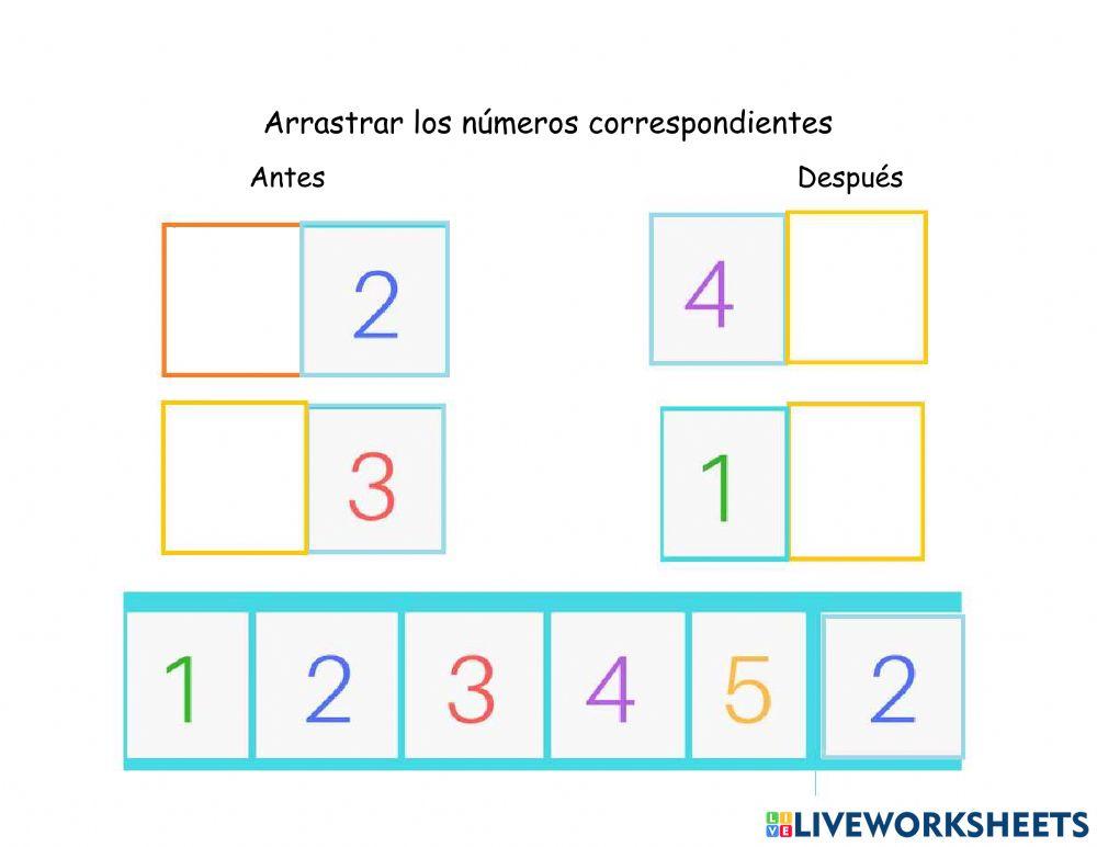 Numeros antes y depués