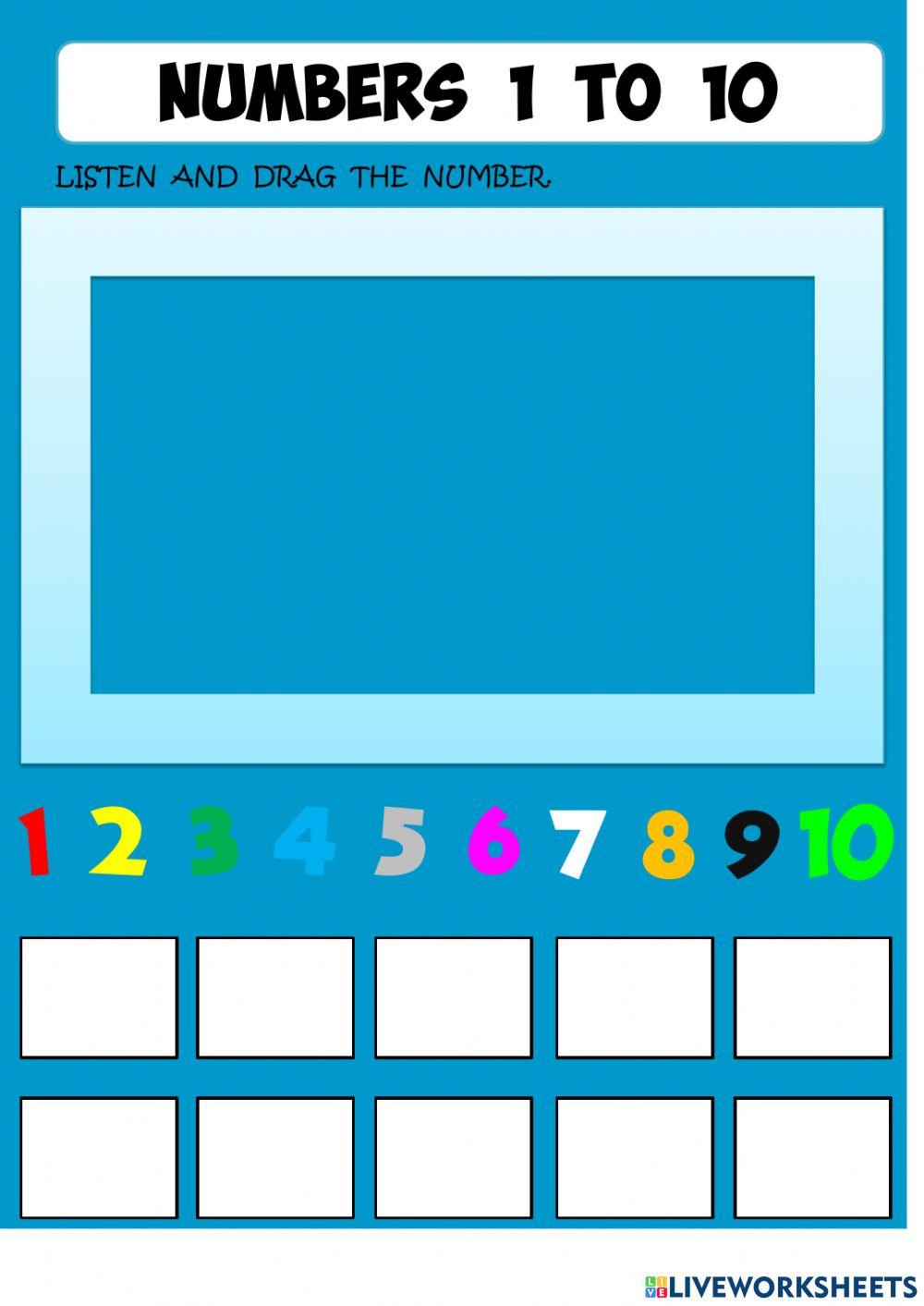 COLOURS AND NUMBERS 1 TO 10