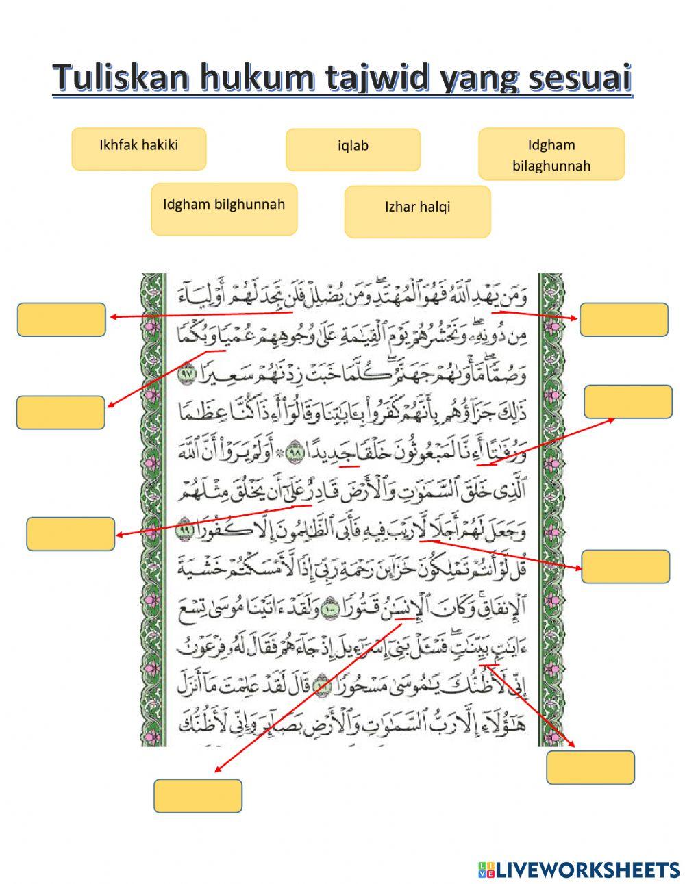 Tajwid hukum nun mati dan tanwin