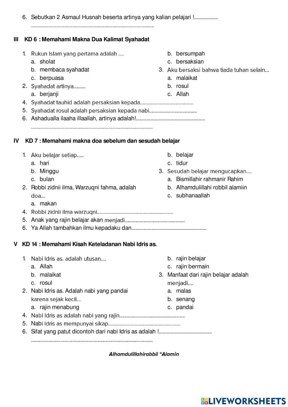 Pts pai semesete genap tp 2020-2021 sd juara surabaya
