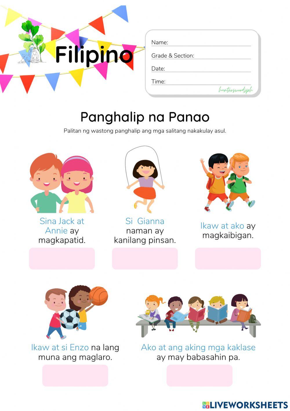 Panghalip na Panao (HuntersWoodsPH Montessori Filipino)