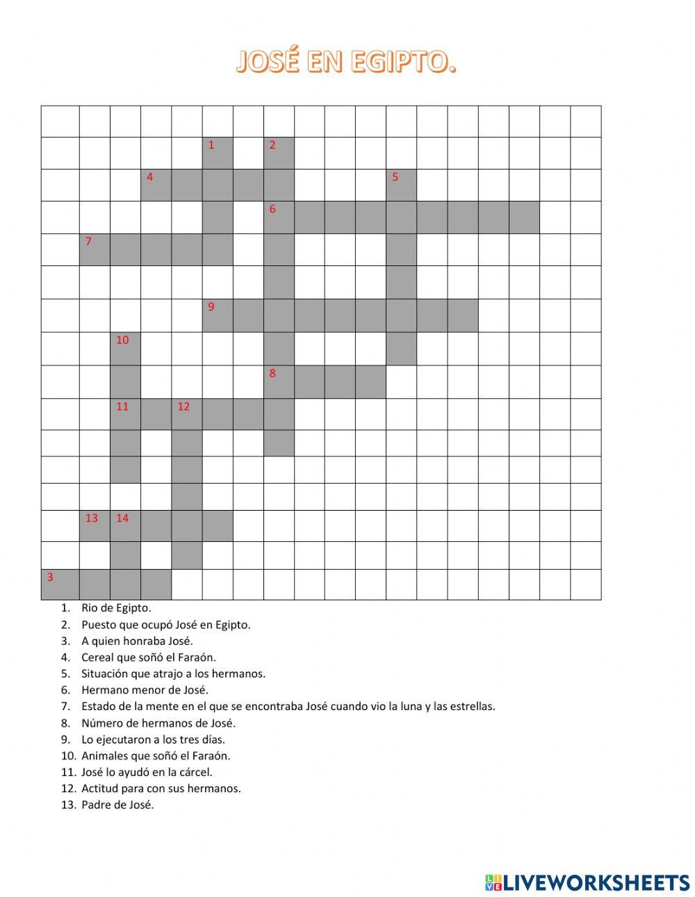 José en Egipto.