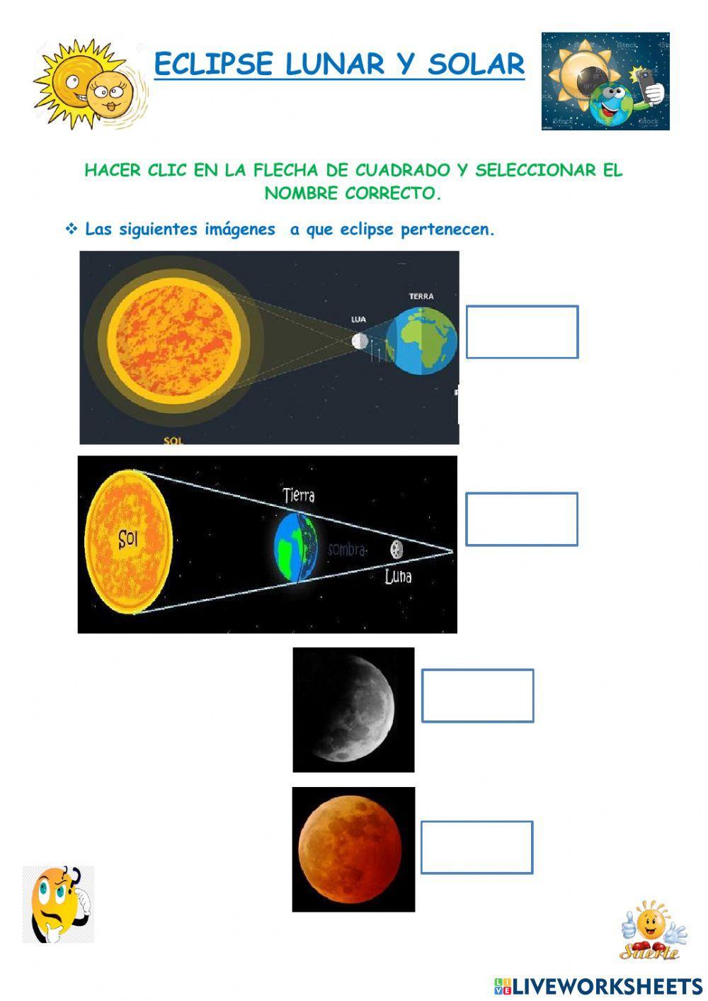 Eclipse lunar y solar