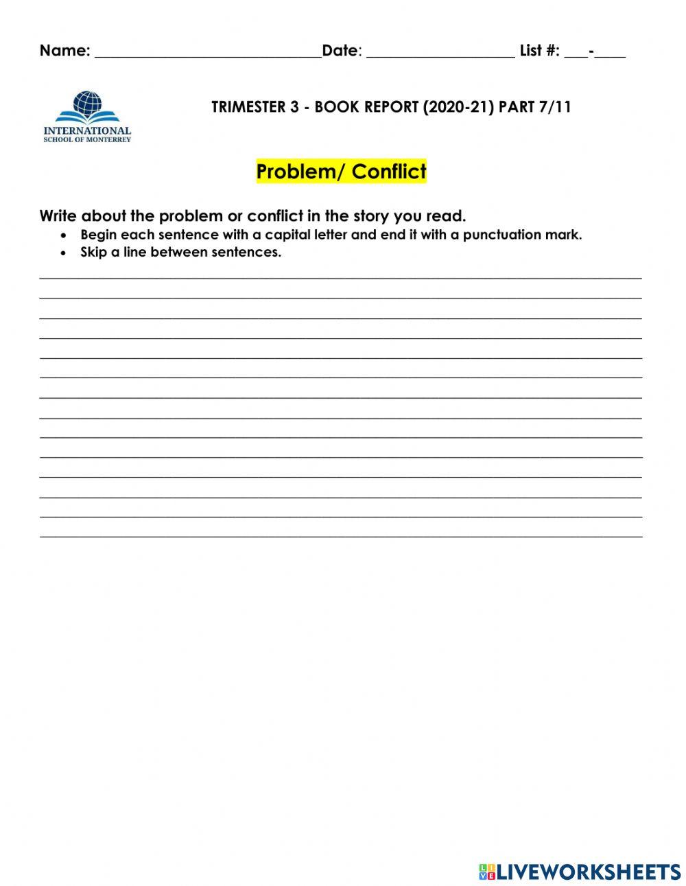 Book Report part 7 of 11