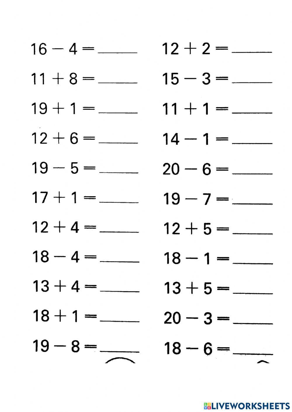 +-- do 20 bez přechodu