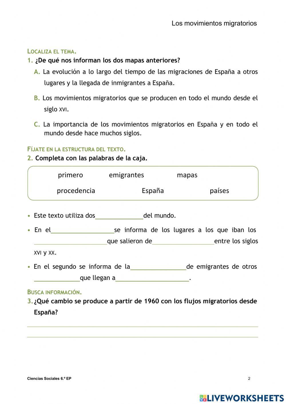 Flujos migratorios Flujos migratorios