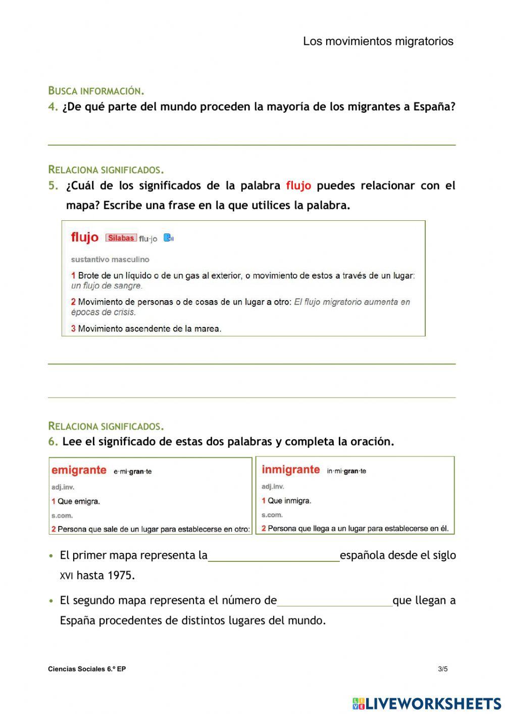 Flujos migratorios Flujos migratorios