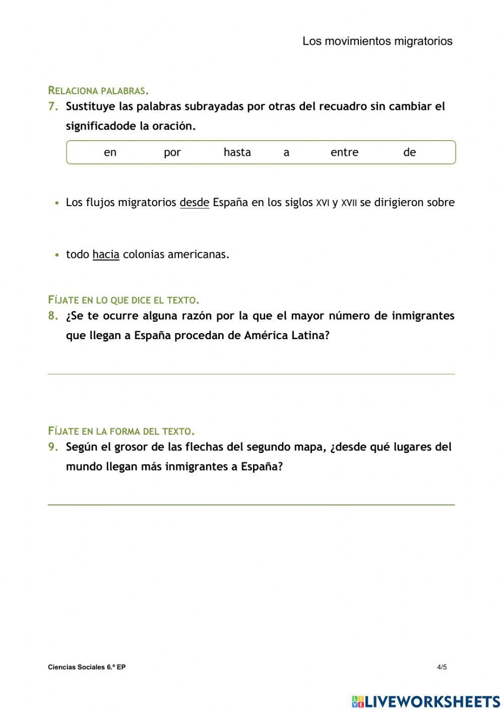 Flujos migratorios Flujos migratorios