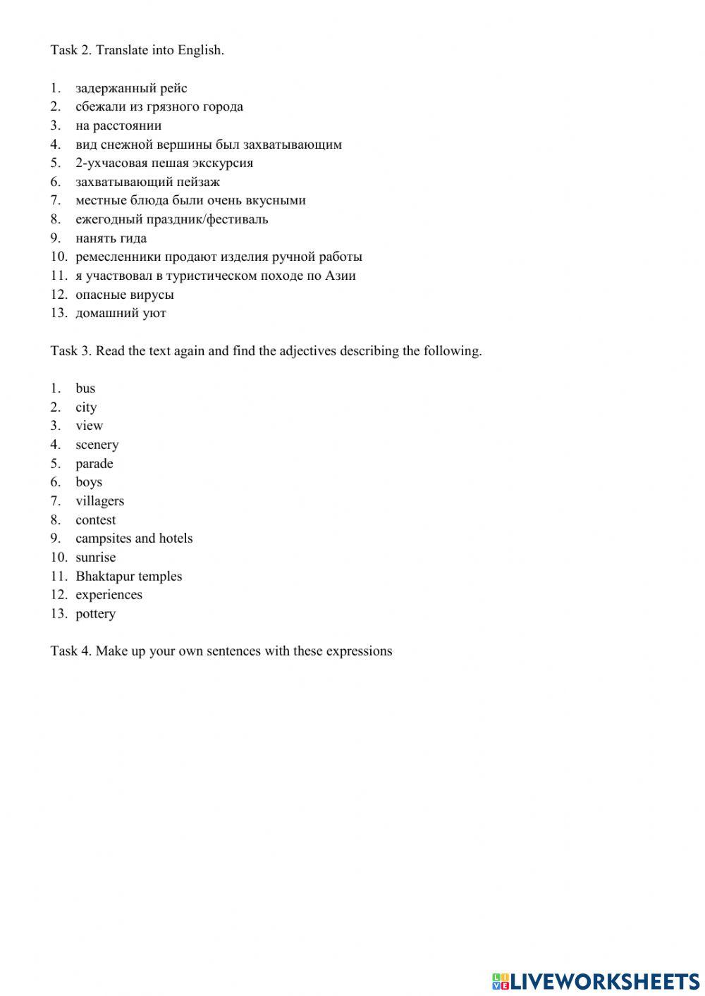 Spotlight 10 Module 5A worksheet | Live Worksheets