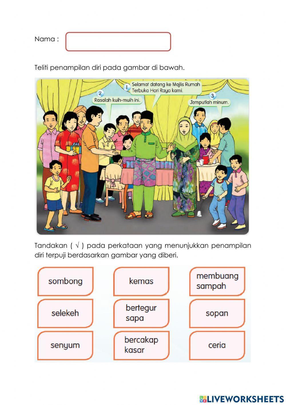 Pendidikan moral - penampilan diri terpuji
