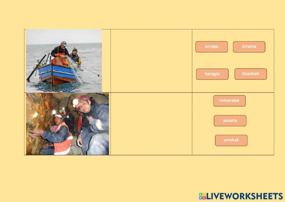 Lanbidea eta lehengaiak