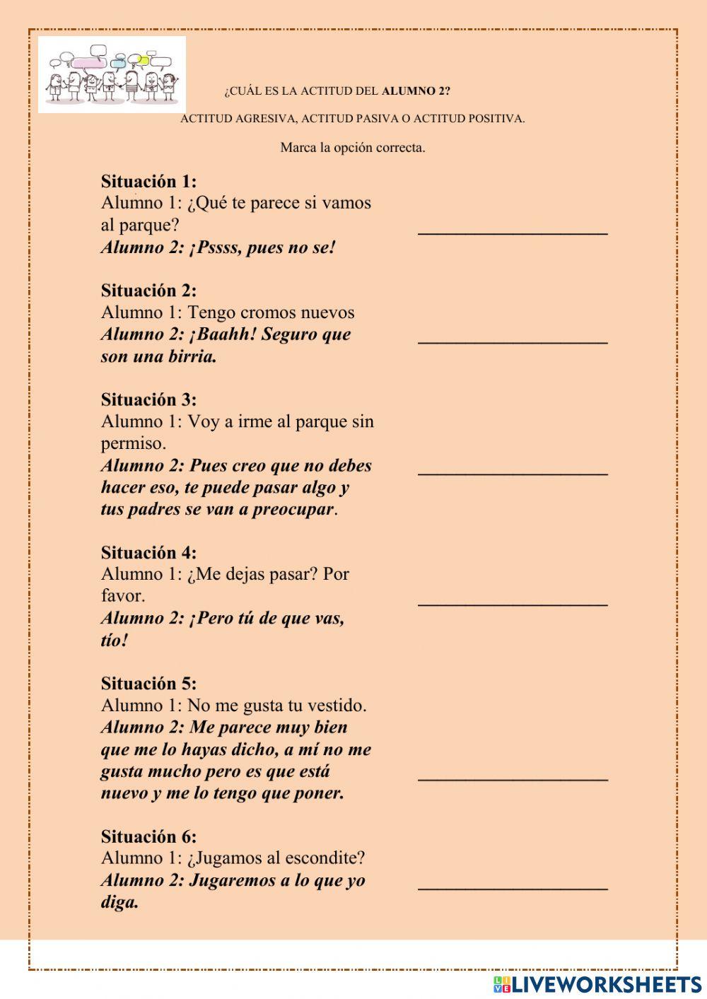 Habilidades Sociales: Tipos de Actitud