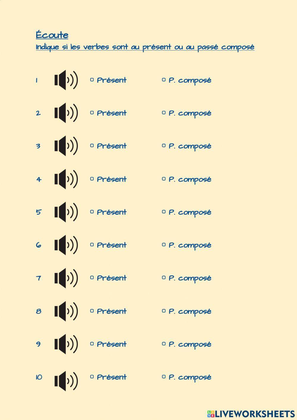 Présent ou passé composé ?