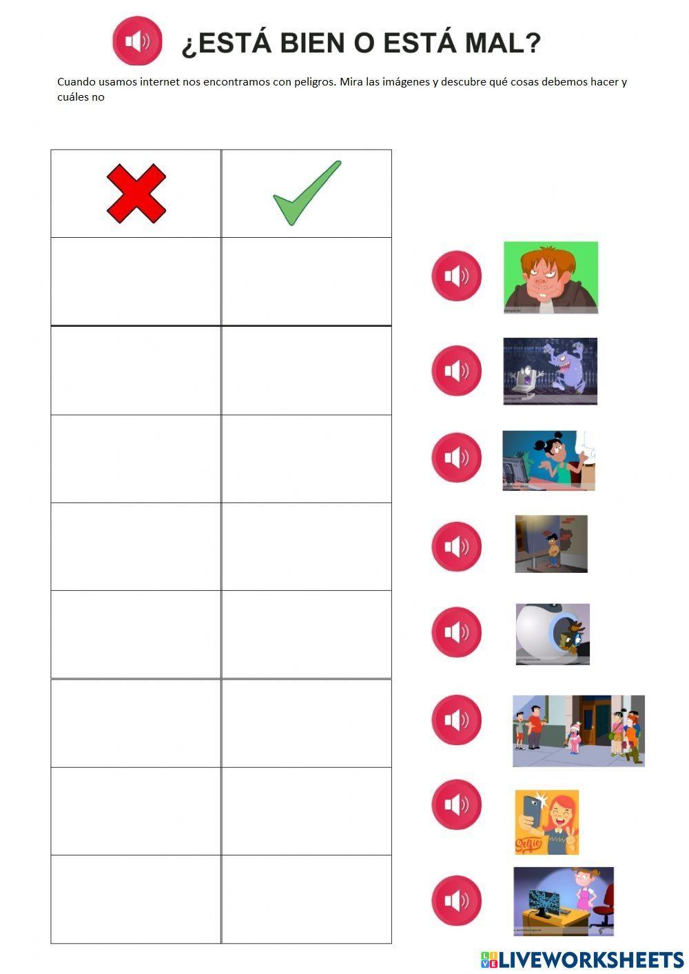 ¿esta bien o está mal?