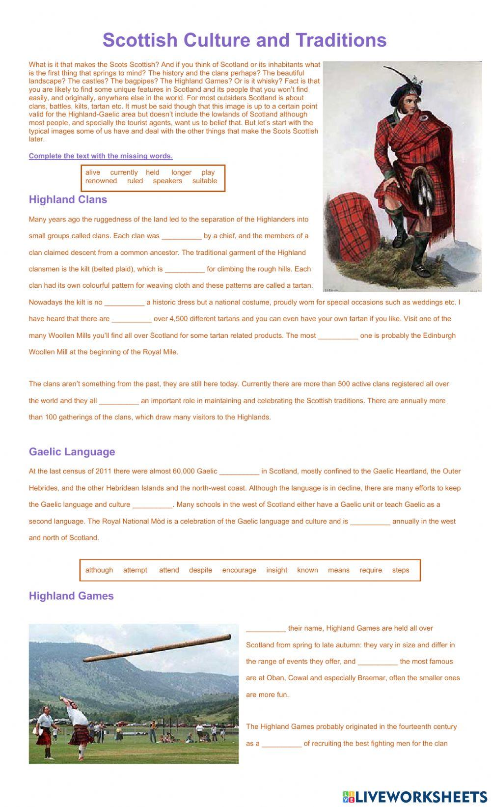 Scottish Culture and Traditions