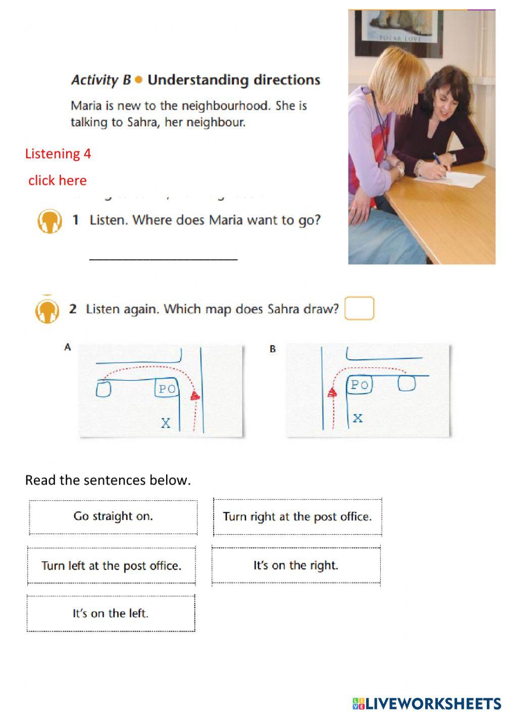 Listening to directions