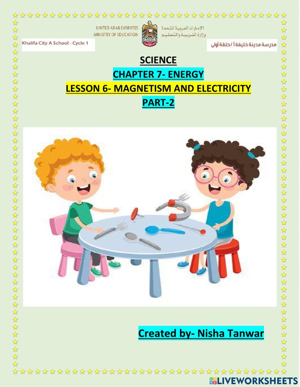 Chapter 7 lesson 4 ELECTRICITY PART 2