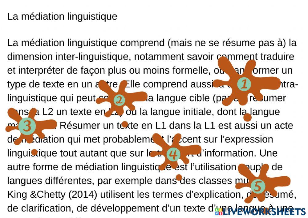 Médiation lingïsitique