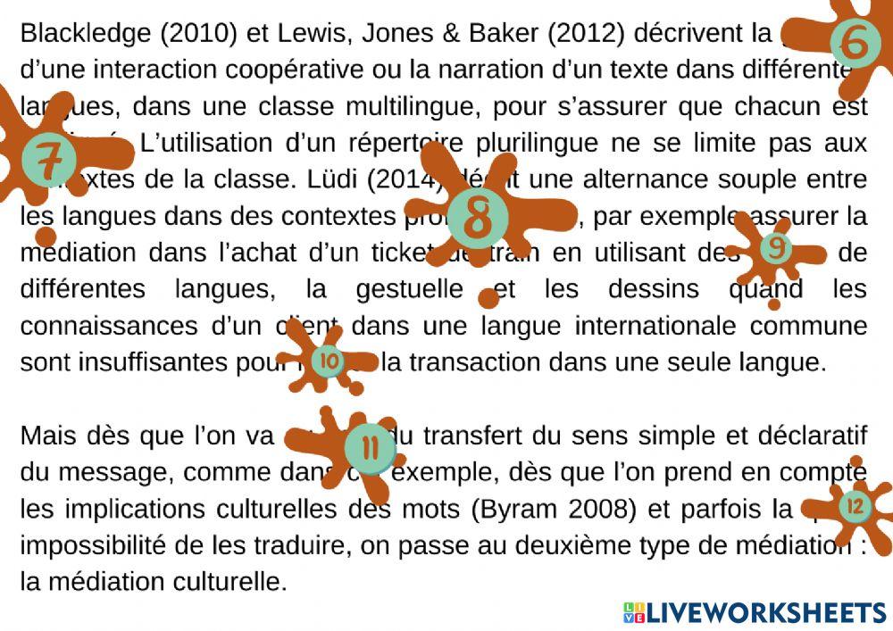 Médiation lingïsitique