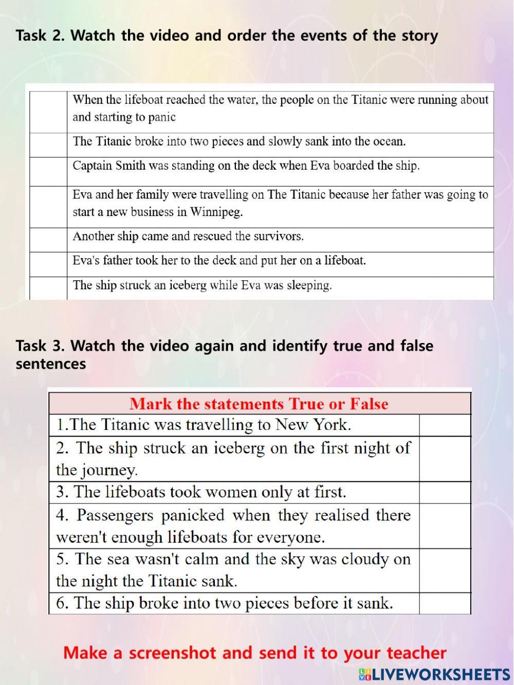 Great disasters: Titanic