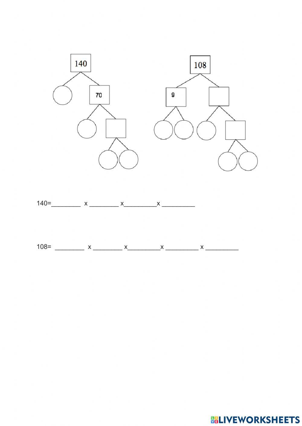 Prime Factorization Of 108