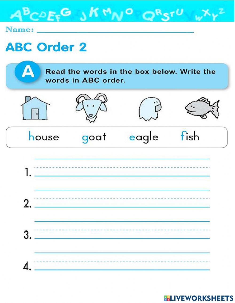 ABC order 2