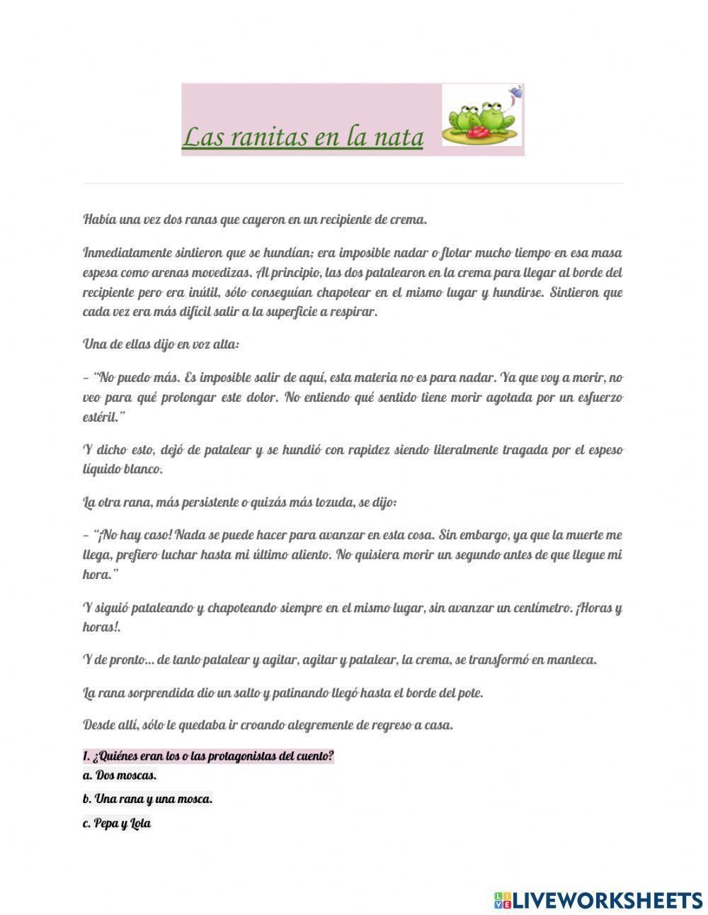 Las ranitas en la nata