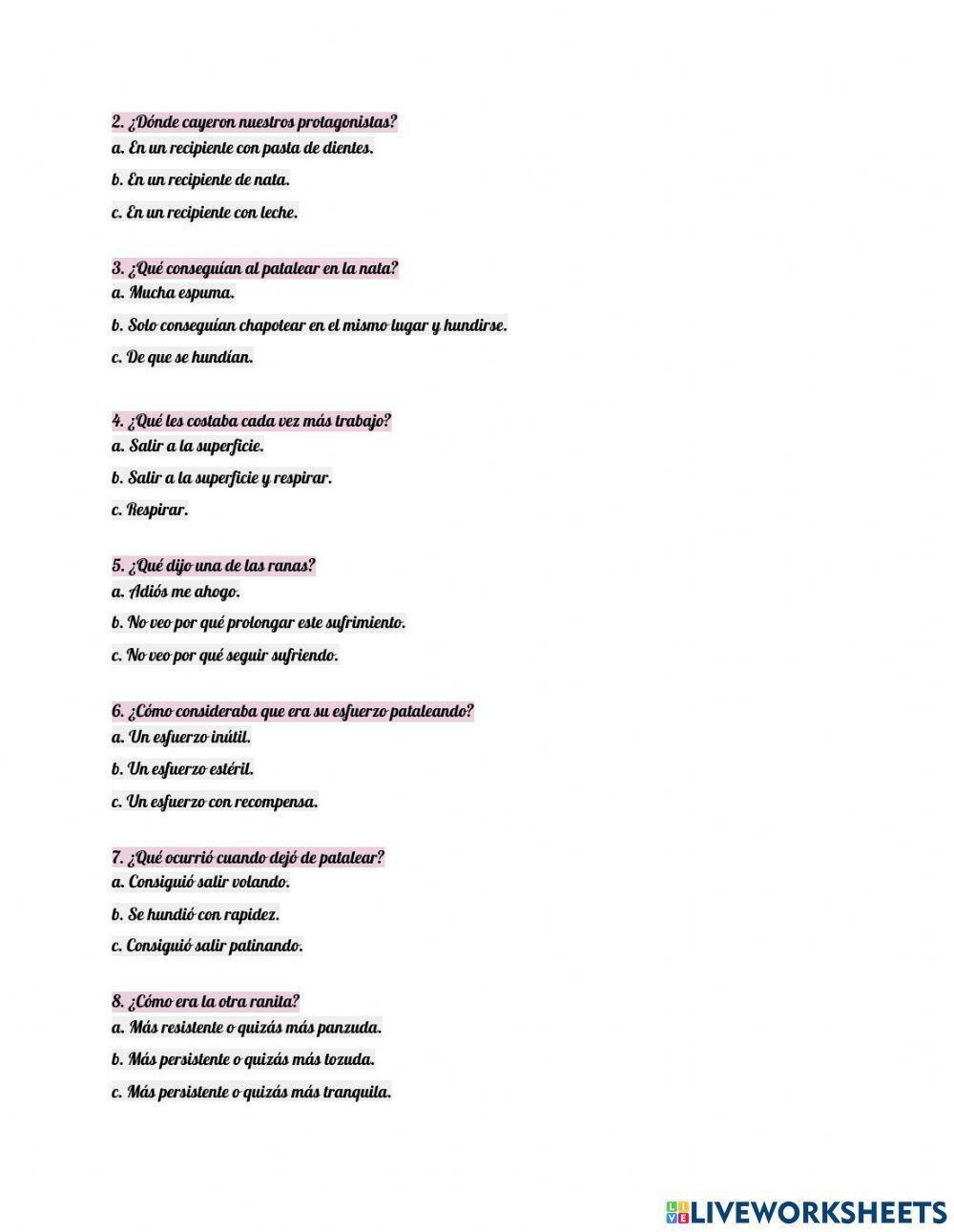 Las ranitas en la nata