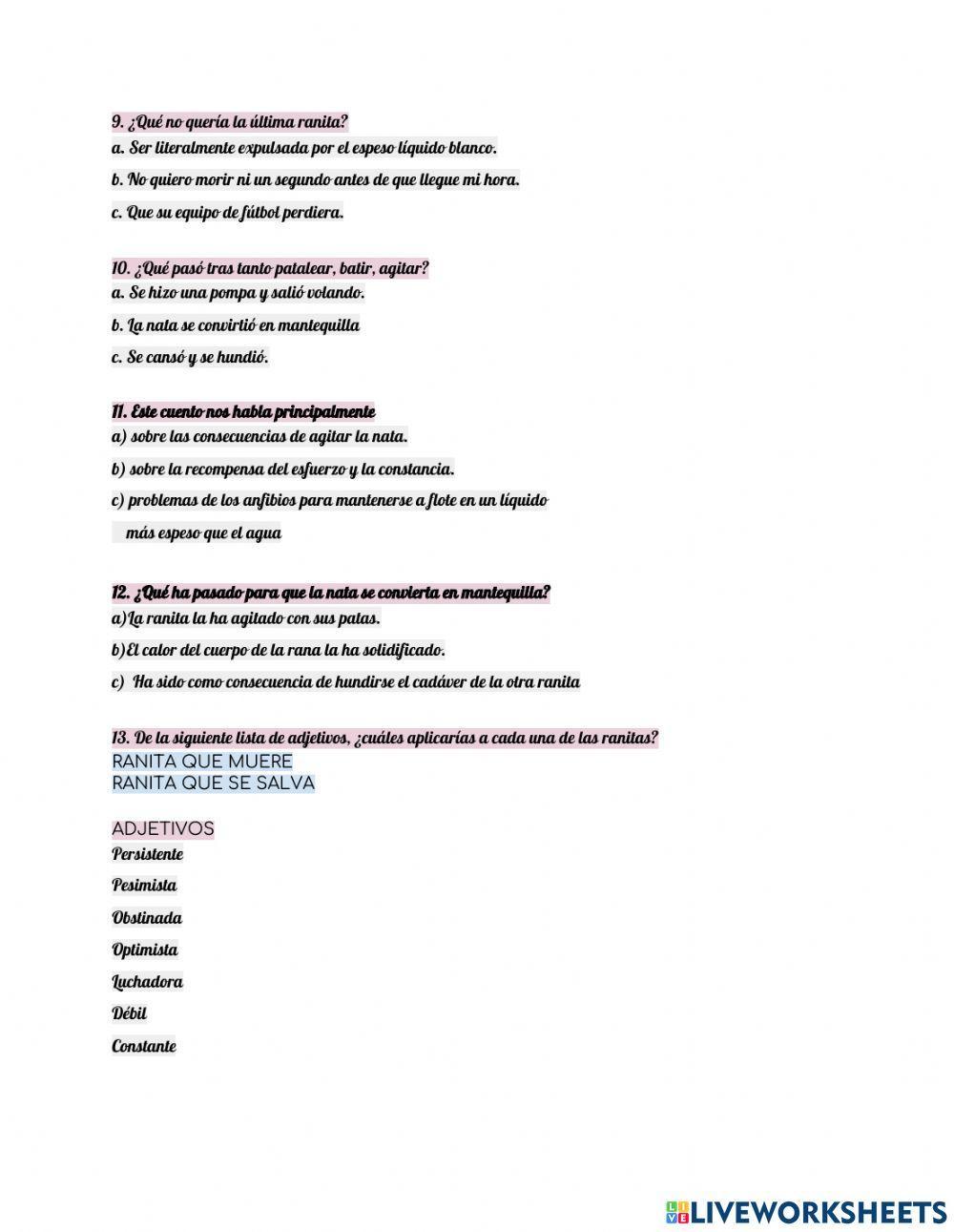 Las ranitas en la nata