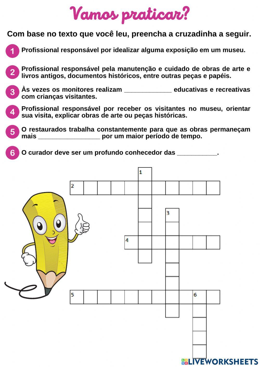 Profissionais do museu