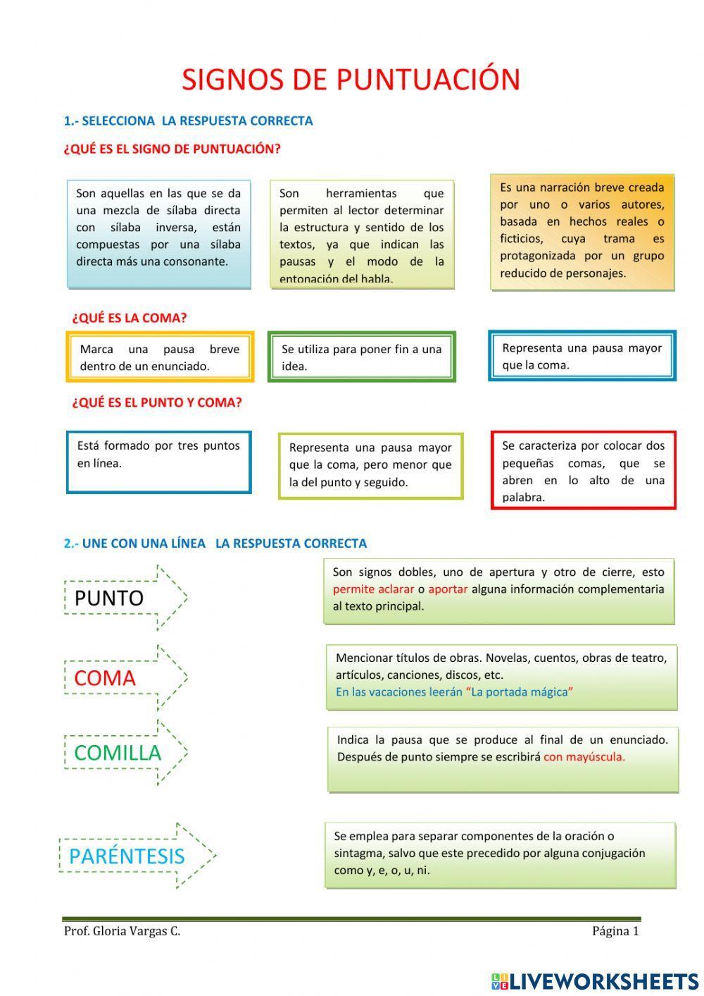 Signos de puntuación