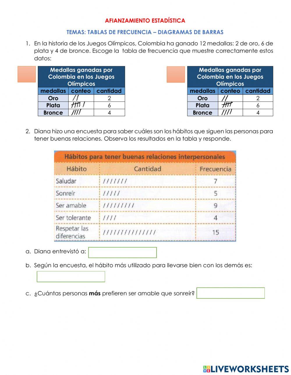 Actividad de Afianzamiento
