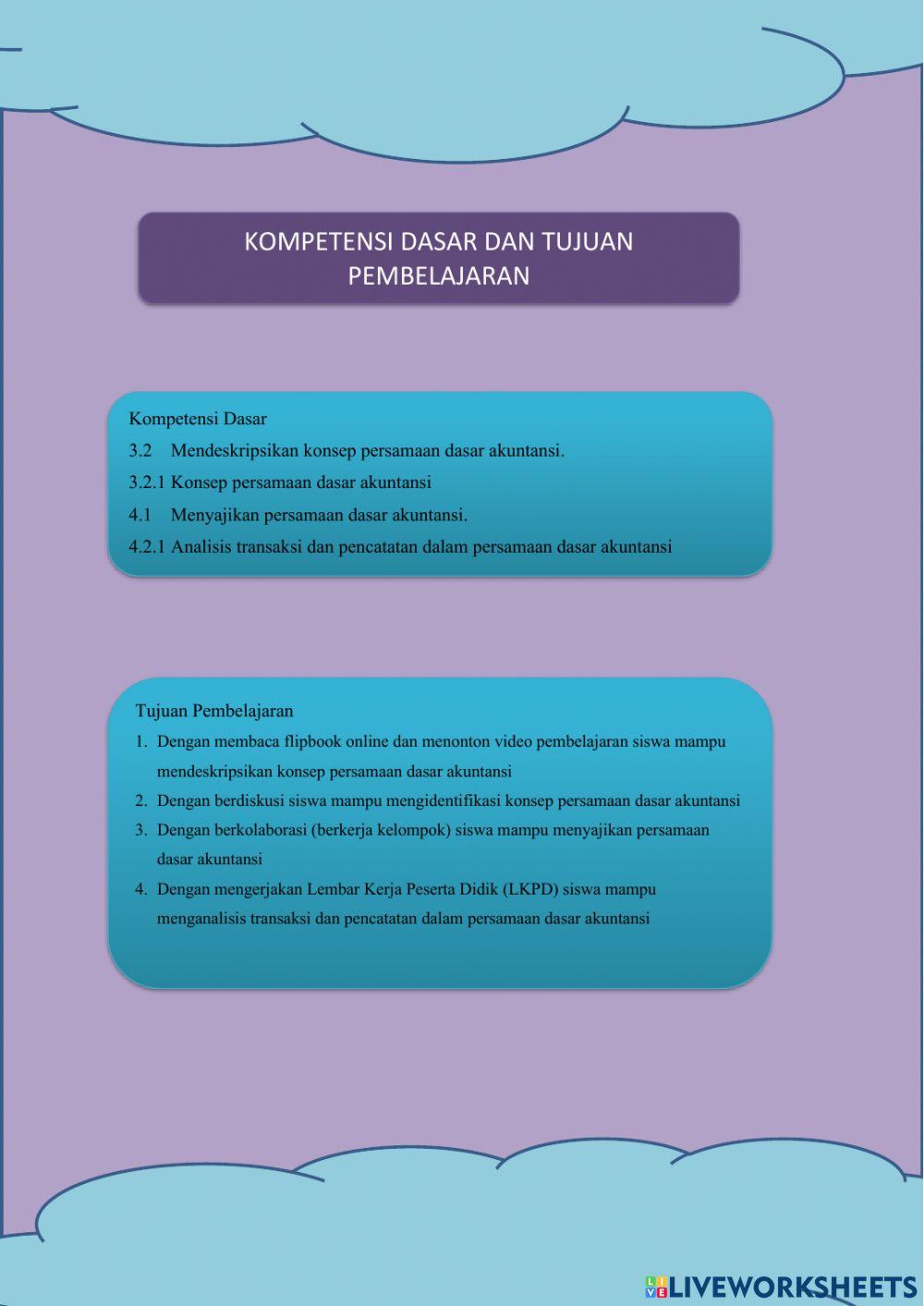 Persamaan Dasar Akuntansi