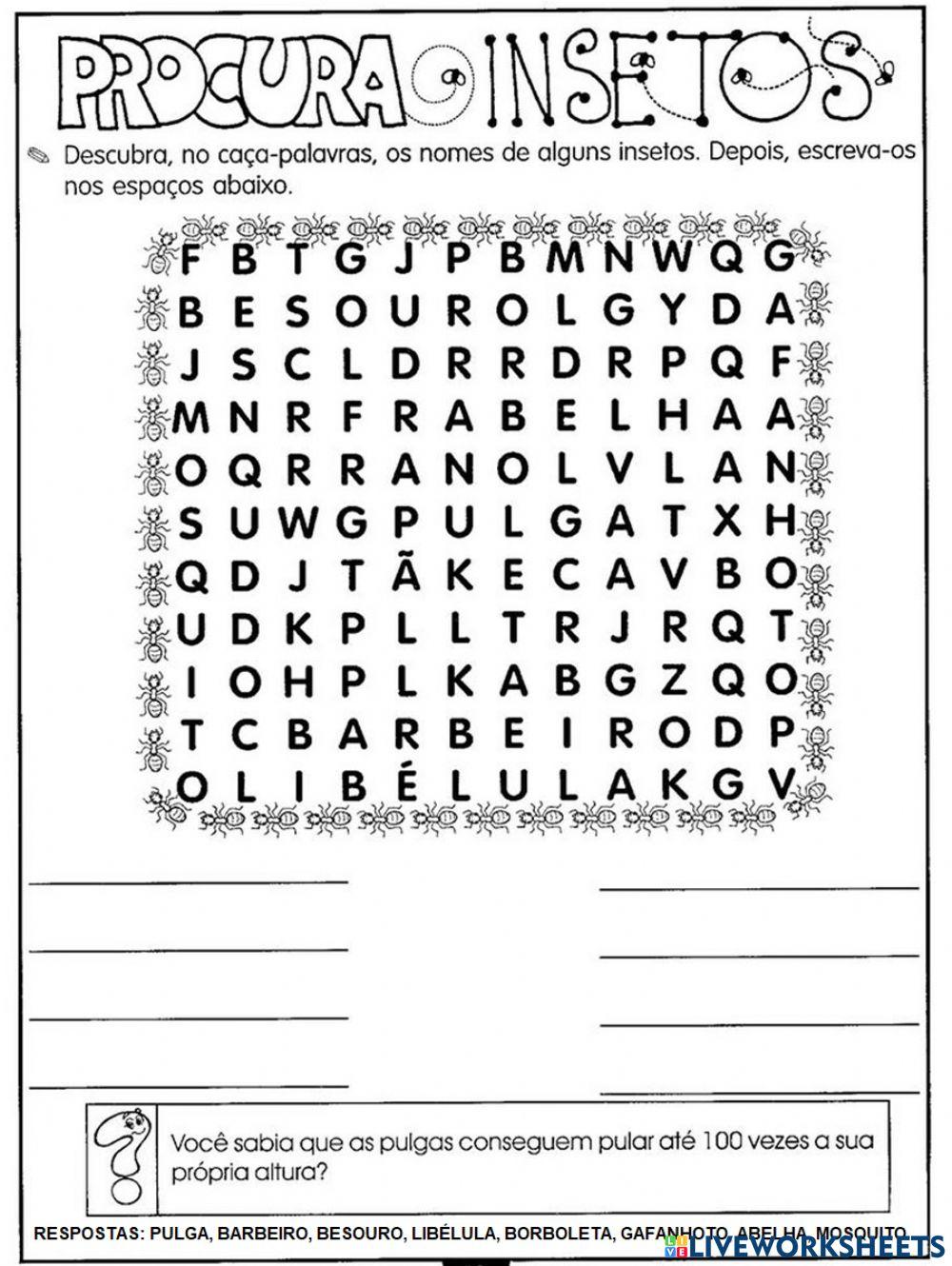 Procura insetos