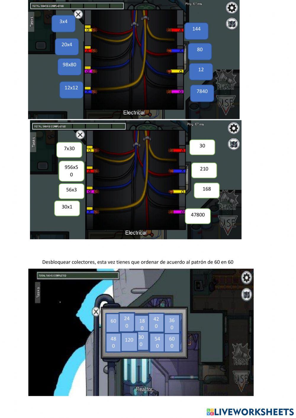Matemáticas de AMONG US
