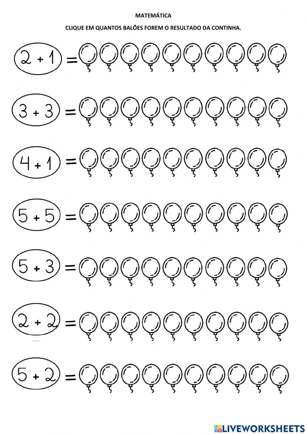 Clicando as quantidades