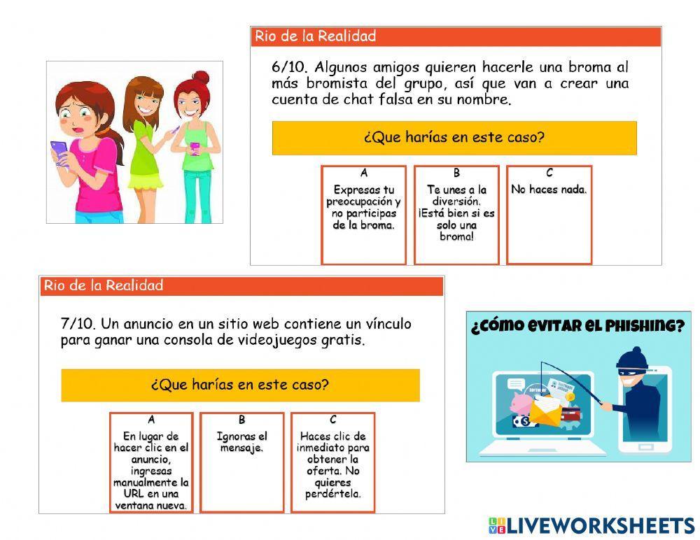 Interland - Rio de la Realidad - Suplantación de identidad y trampas 1