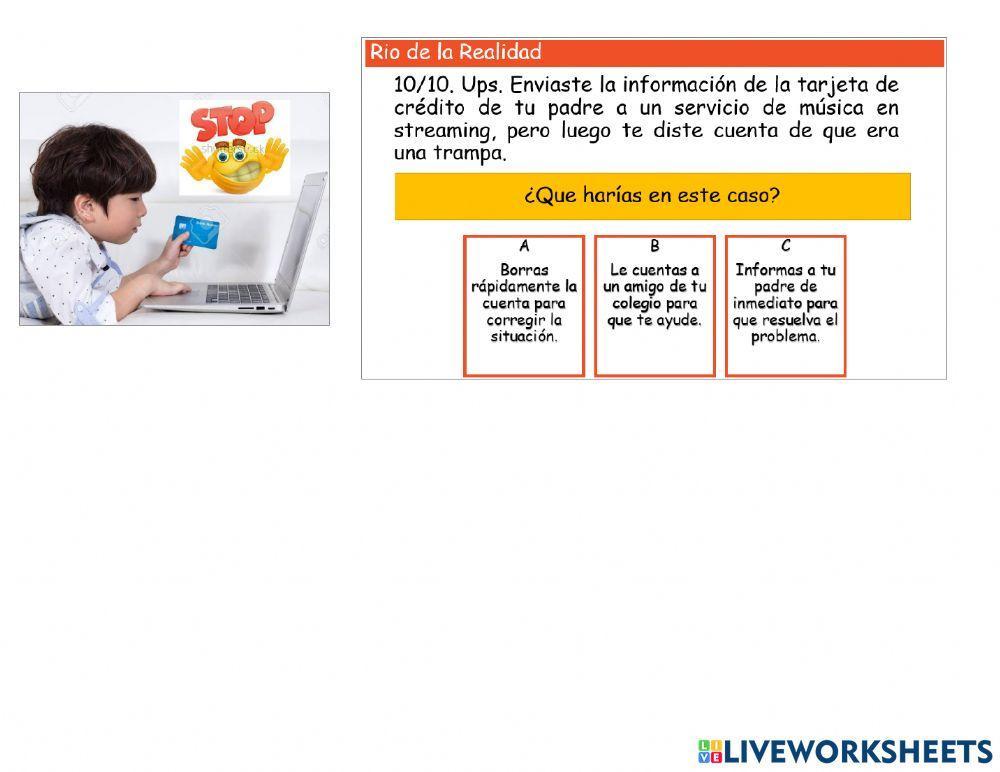 Interland - Rio de la Realidad - Suplantación de identidad y trampas 1