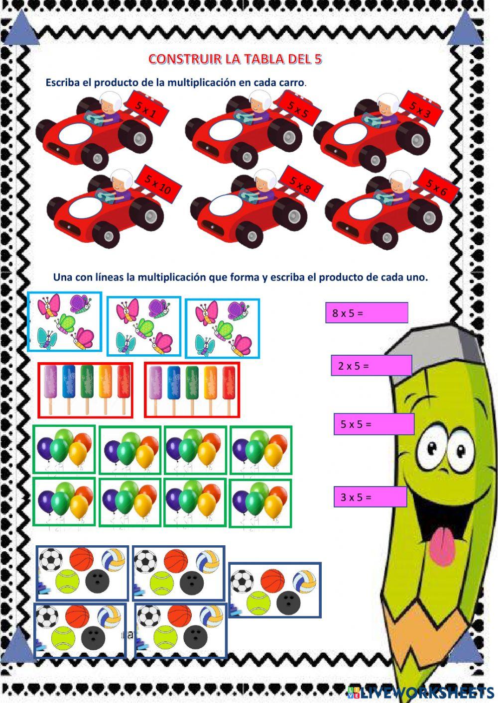 Tablas de multiplicar