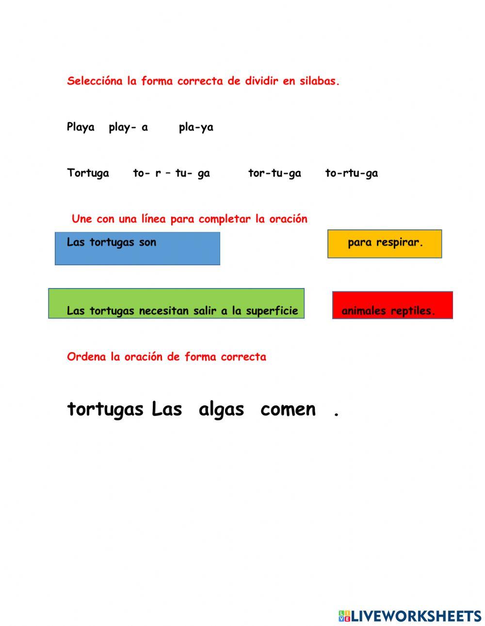 Lectura de comprensión Lectura de comprensión