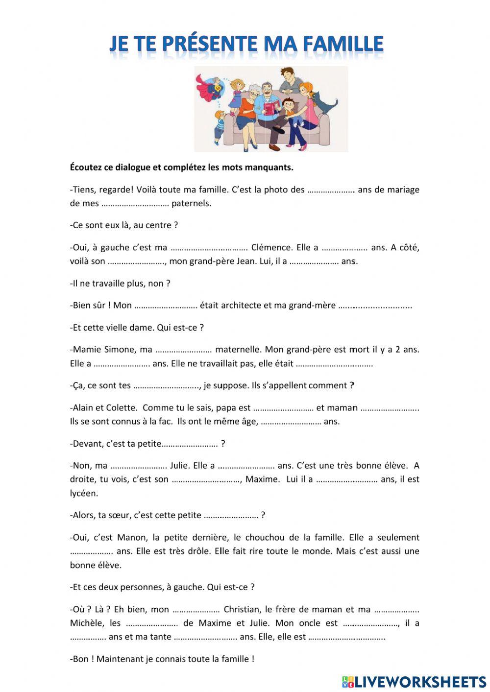 Écoute - La famille