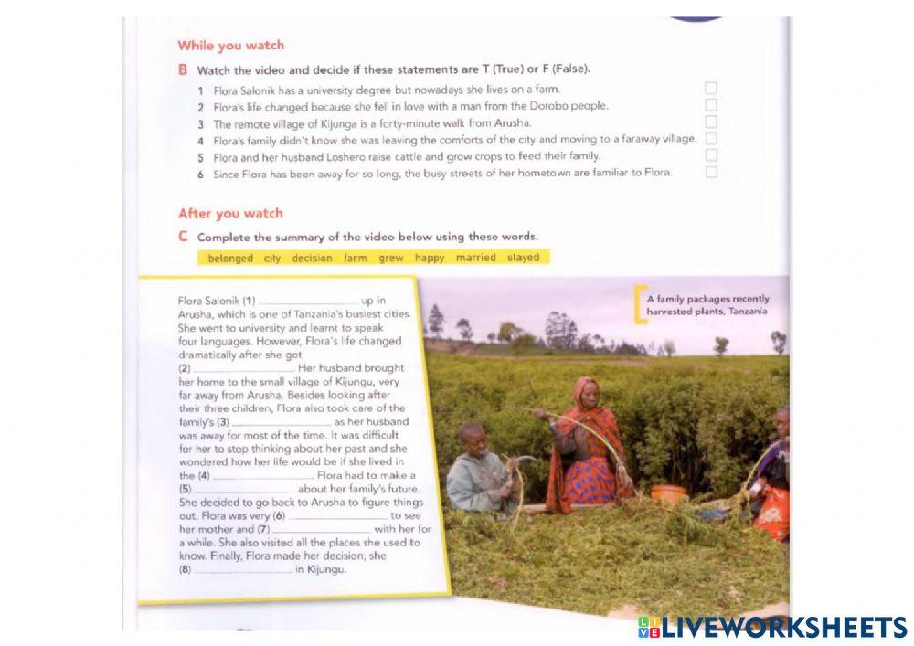 On woman's choice - close up unit 1