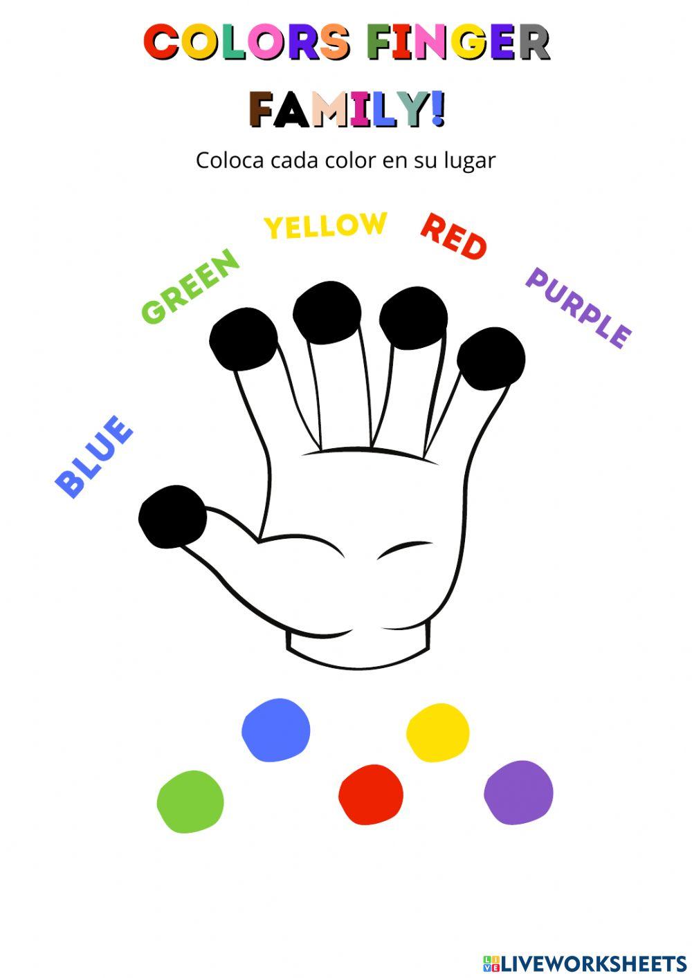 Colors finger family