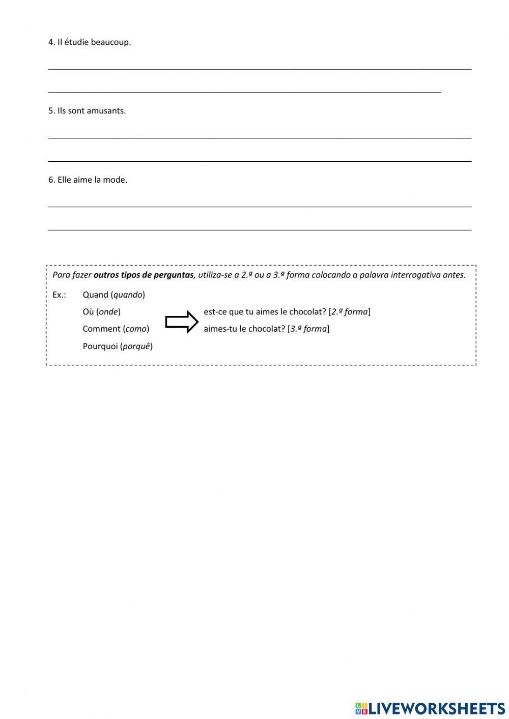 La phrase interrogative: les questions -Oui - Non-