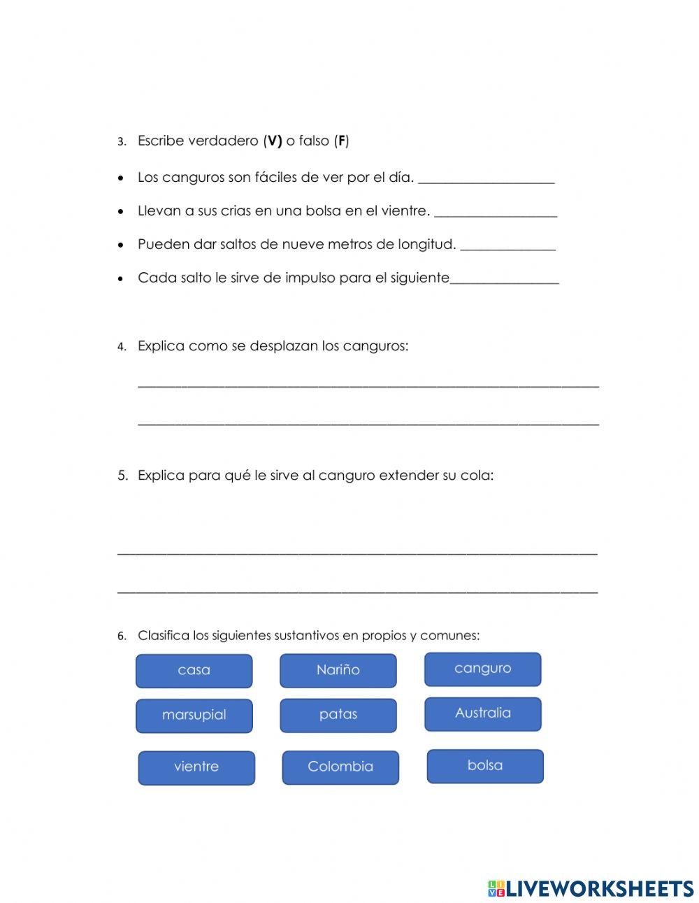 Actividad de Castellano