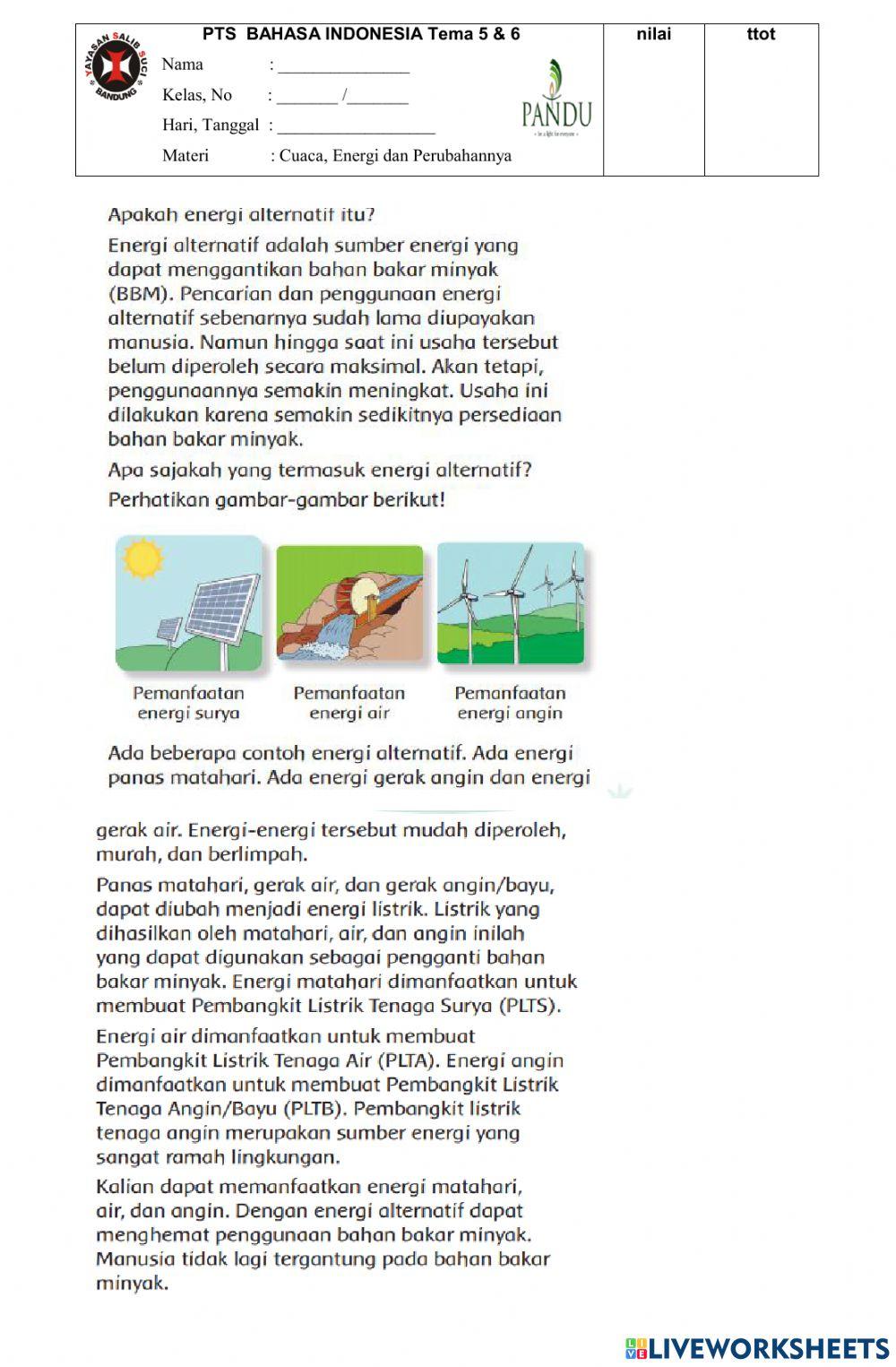 PTS Indonesia tema 5-6