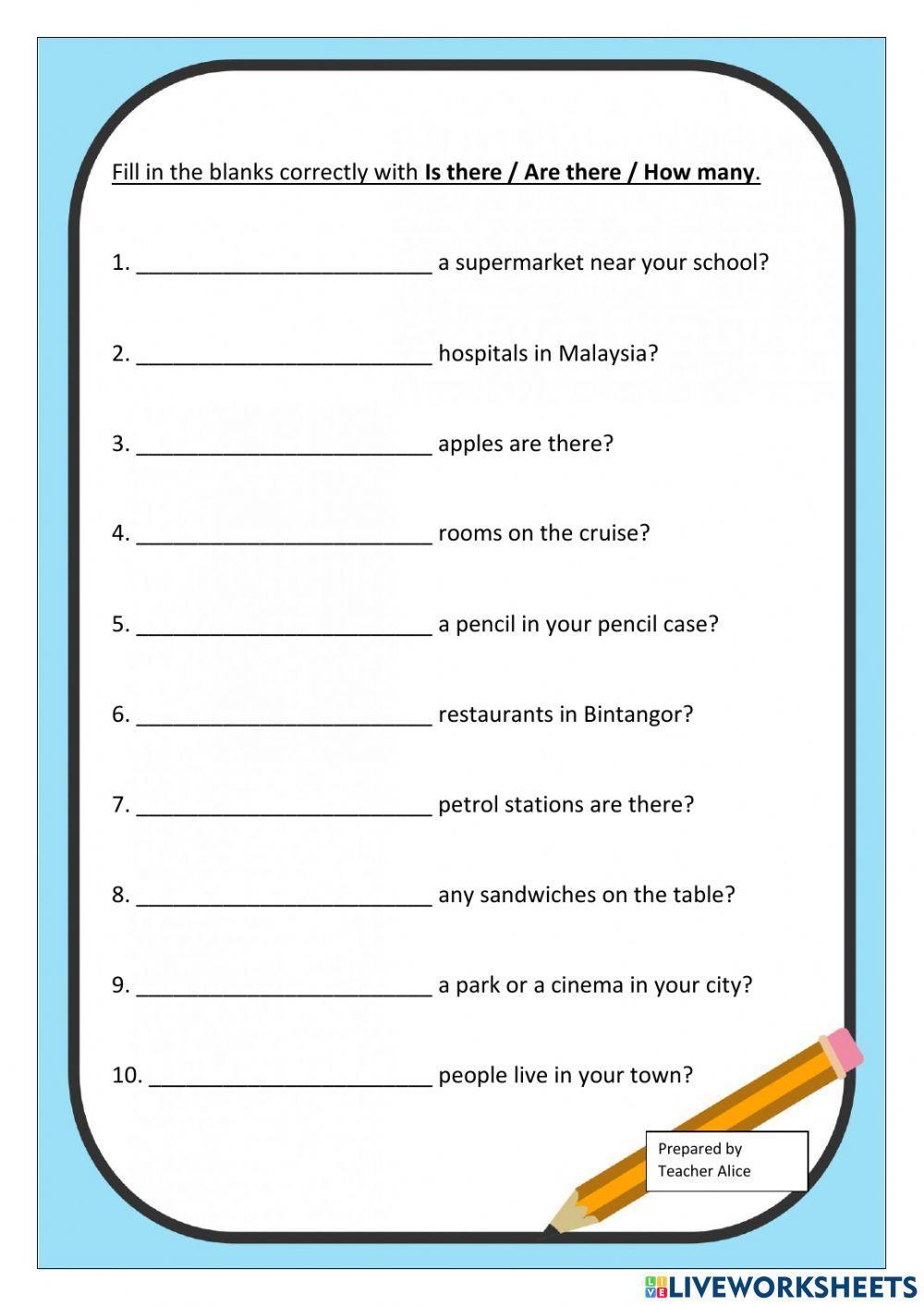 Is there - Are there - How many